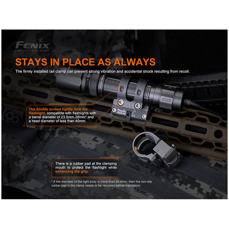 Fenix Flashlight ALG-16 M-LOK Flashlight Rail Mount