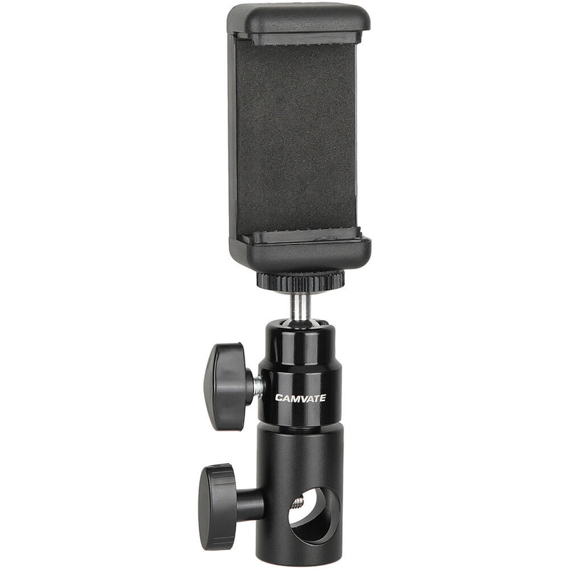 CAMVATE Smartphone Clamp with Ball Head Mount and Light Stand Adapter
