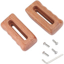 CAMVATE Wooden Handgrip with 1/4"-20 Mounting Slot (Pair)