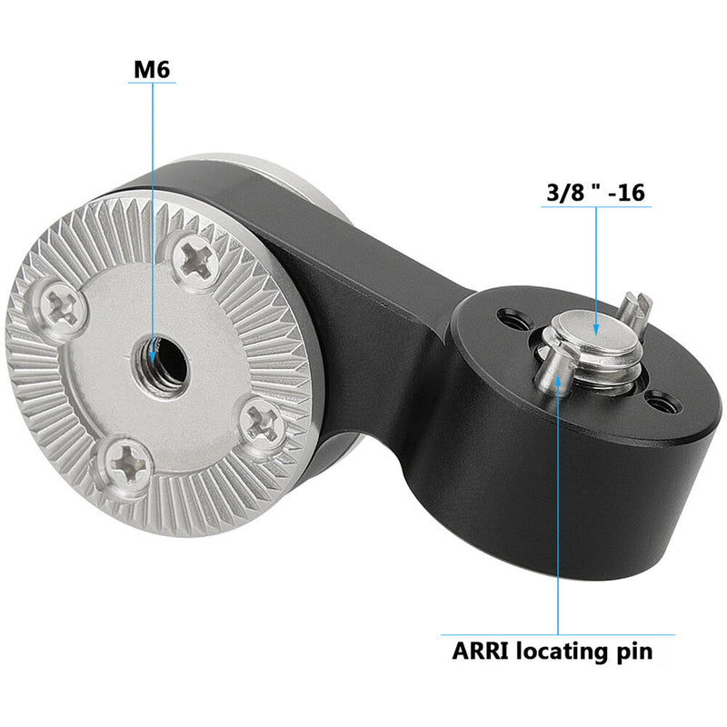 CAMVATE Dual ARRI Rosette M6 Mount with 3/8"-16 Screw