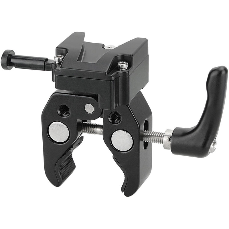 CAMVATE Universal Super Crab Clamp with Strengthened Screw Knob and V-Mount Battery Lock