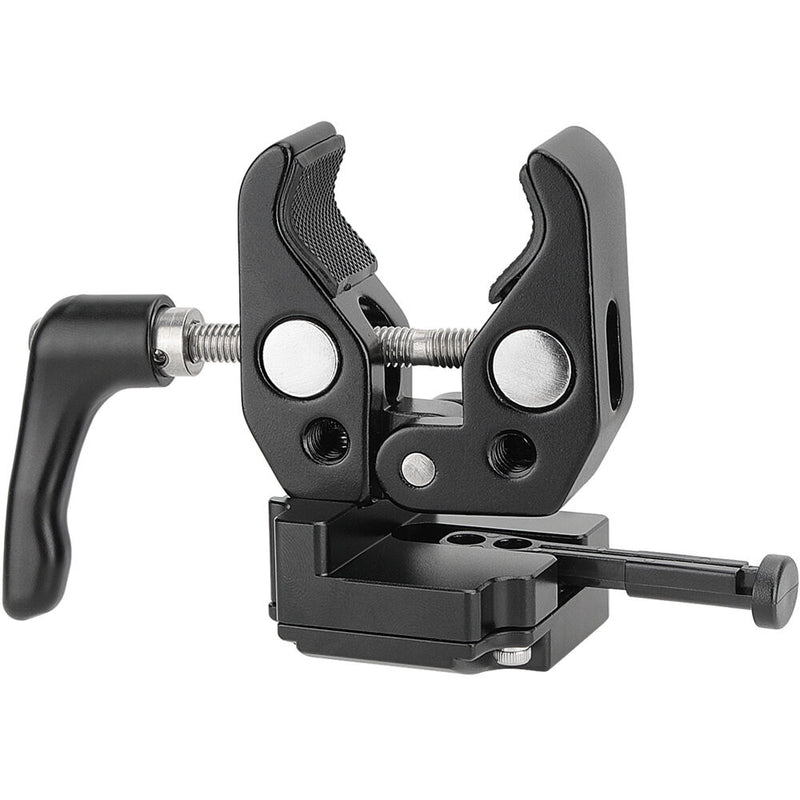 CAMVATE Universal Super Crab Clamp with Strengthened Screw Knob and V-Mount Battery Lock