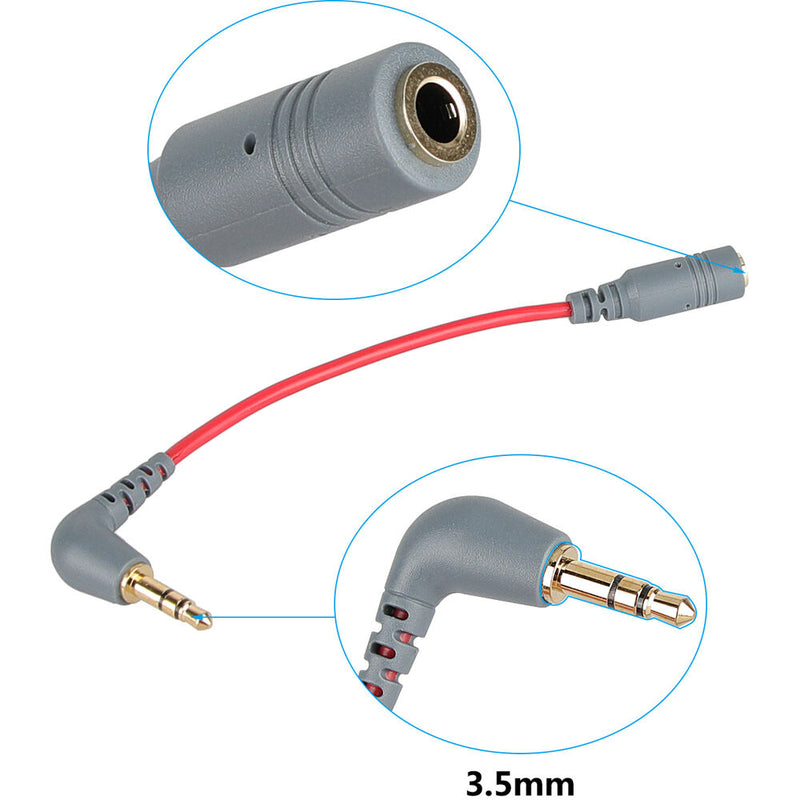 CAMVATE 3.5mm TRS to TRRS Microphone Adapter Cable for Smartphones