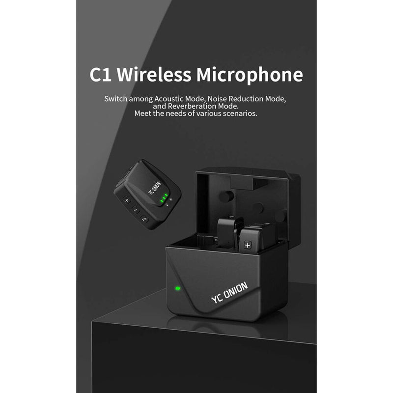 YC Onion C1 Wireless Microphone with 2 Transmitters (iOS)