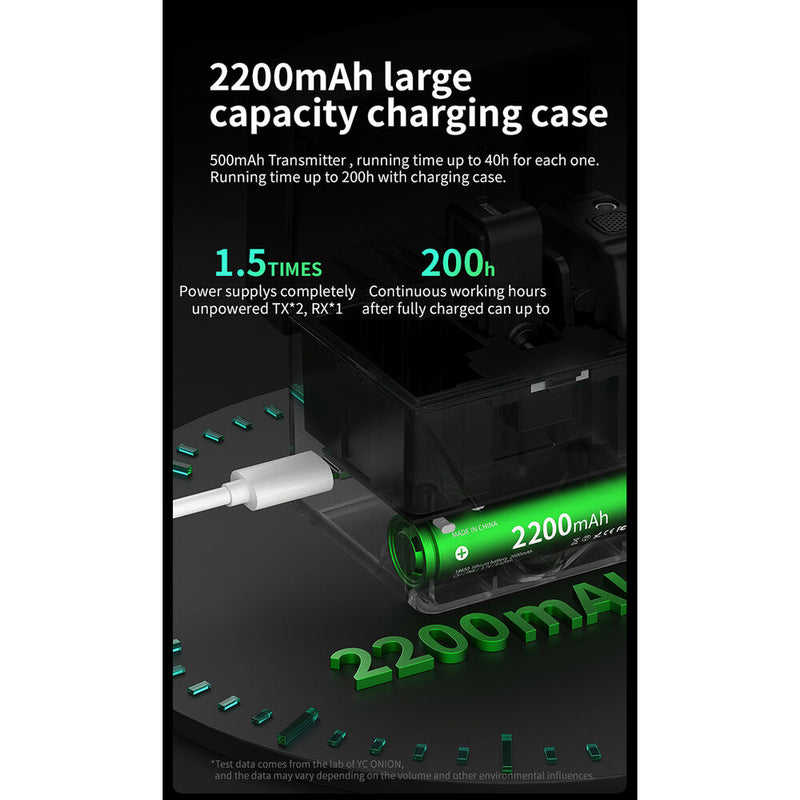 YC Onion C1 Wireless Microphone with 2 Transmitters (iOS)