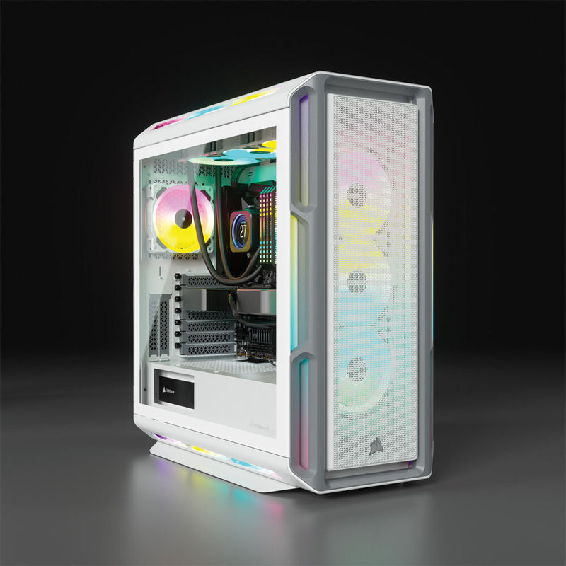 Corsair iCUE 5000T Mid Tower Desktop Case (White)