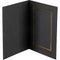 Tap Profit Line T-50 Portrait Folders (25-Pack, Black/Gold, 4 x 6")