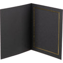 Tap Profit Line T-50 Portrait Folders (25-Pack, Black/Gold, 8 x 10")