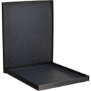 Tap 11 x 14" Black Leather Portrait Box (1" Depth, Case of 20)