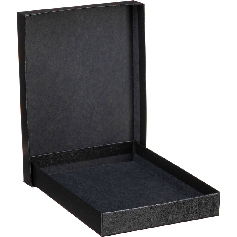 Tap 5 x 7" Black Leather Portrait Box (1" Depth, Case of 40)