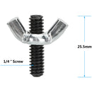 CAMVATE 1/4"-20 Screw Set with Wingnuts (2-Pack)
