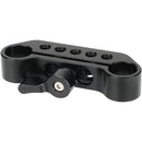 CAMVATE 15mm Dual-Rod Clamp with Center Locking Knob
