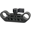 CAMVATE 15mm Dual-Rod Clamp with Center Locking Knob