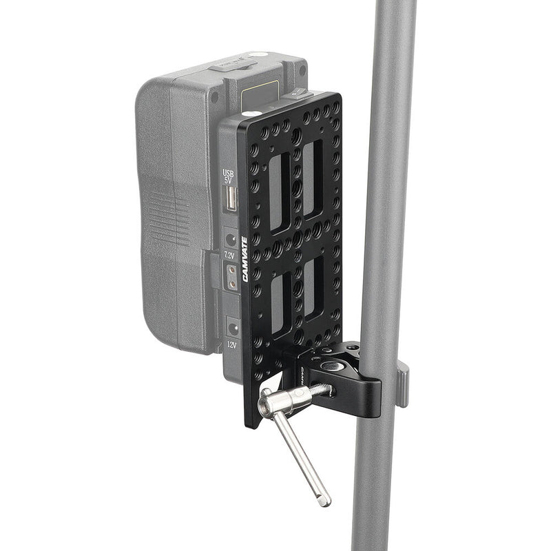 CAMVATE Battery Backboard Cheese Plate Kit with Universal Super Clamp