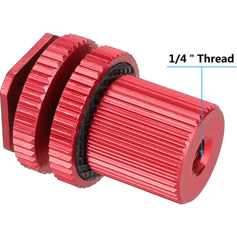 CAMVATE Cold Shoe Mount to 1/4"-20 Thread Adapter