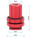 CAMVATE Cold Shoe Mount to 1/4"-20 Thread Adapter