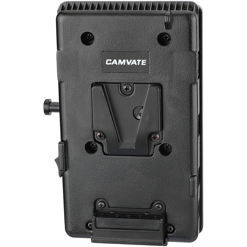 CAMVATE V-Lock Battery Plate Splitter with Belt Clip & LP-E6 Dummy Battery