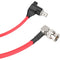 CAMVATE 12G-SDI Right-Angle Male to Right-Angle Female BNC Cable (11", Red)