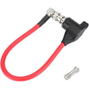 CAMVATE 12G-SDI Right-Angle Male to Right-Angle Female BNC Cable (11", Red)