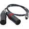 DigitalFoto Solution Limited Dual XLR Male to TA5M Mini XLR Female Audio Cable for Zaxcom QRX200 (1.6')