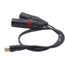 DigitalFoto Solution Limited Dual XLR Male to TA5M Mini XLR Female Audio Cable for Zaxcom QRX200 (1.6')