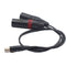DigitalFoto Solution Limited Dual XLR Male to TA5M Mini XLR Female Audio Cable for Zaxcom QRX200 (1.6')