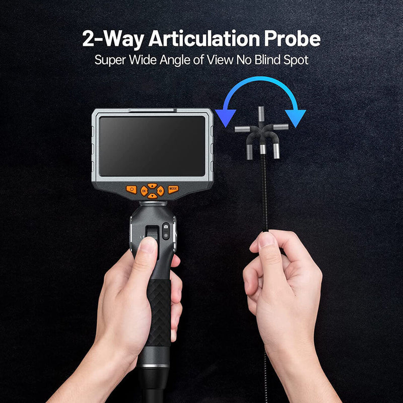 Teslong TD500 Articulating Lens Inspection Camera with 5" Screen