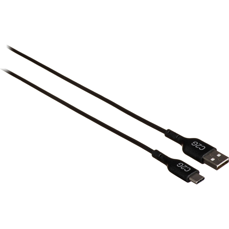 C2G USB 2.0 Type-A to USB Type-C Male Cable (1.5', Black)