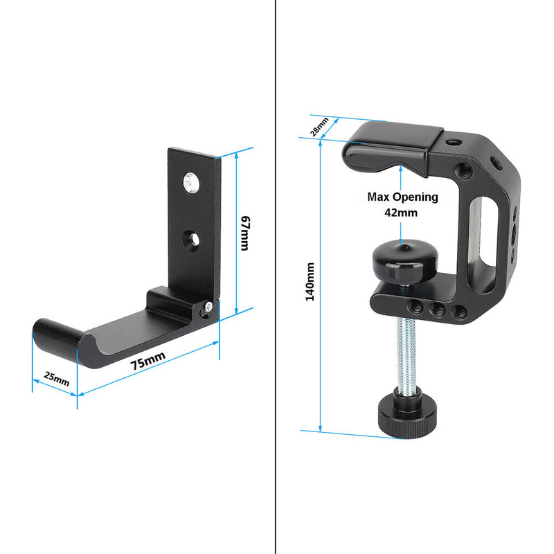 CAMVATE Foldable Heavy-Duty Wall Hook with C-Clamp