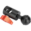 CAMVATE 5/8" Light Stand Adapter with Ball Head (Red Knob)