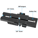 CAMVATE Manfrotto-Type Sliding Quick Release Camera Plate with Clamp Base