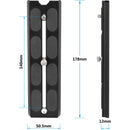 CAMVATE Manfrotto-Type Sliding Quick Release Camera Plate with Clamp Base
