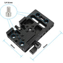 CAMVATE Manfrotto-Type Sliding Quick Release Camera Plate with Clamp Base