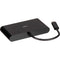 C2G USB Type-C to HDMI, VGA, USB Type-A, and RJ45 Multiport Adapter (Black)