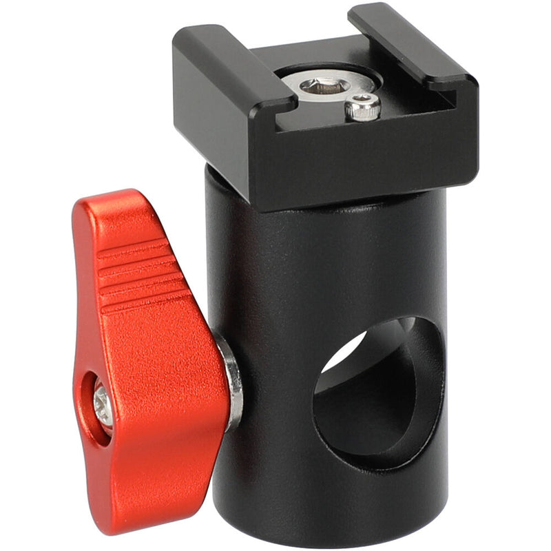 CAMVATE Light Stand Adapter with Cold Shoe Mount (Red Lever)
