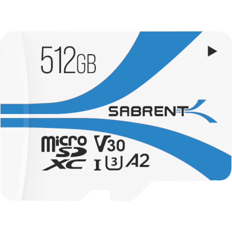 Sabrent 512GB Rocket UHS-I microSDXC Memory Card with SD Adapter