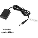 CAMVATE Sony NP-FW50 Dummy Battery to 2.5mm DC Cable (3.3')