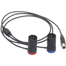DigitalFoto Solution Limited TA5F Mini XLR Female to Dual Short 3-Pin XLR Male Conversion Cable (7.8")