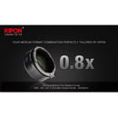 KIPON MAMIYA645-GFX 0.8X Adapter for FUJIFILM GFX Cameras