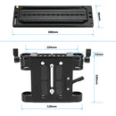 CAMVATE 12" Dovetail Plate and Quick Release Baseplate Bundle