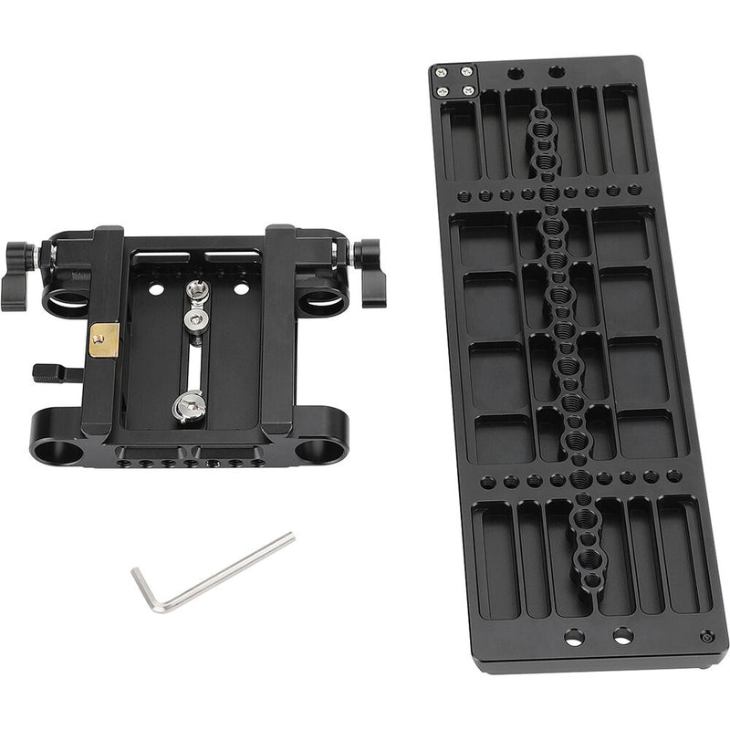 CAMVATE 12" Dovetail Plate and Quick Release Baseplate Bundle