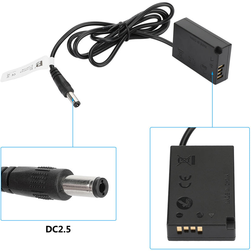 CAMVATE Canon LP-E17 Dummy Battery to 2.5mm DC Cable (39.4")