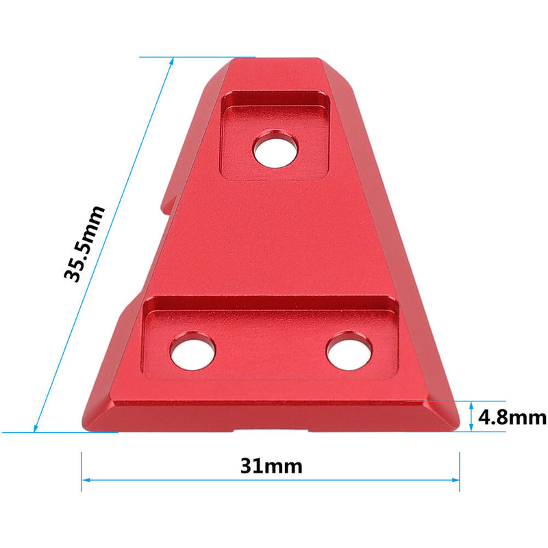 CAMVATE Quick Release V-Lock Wedge Plate (Red)