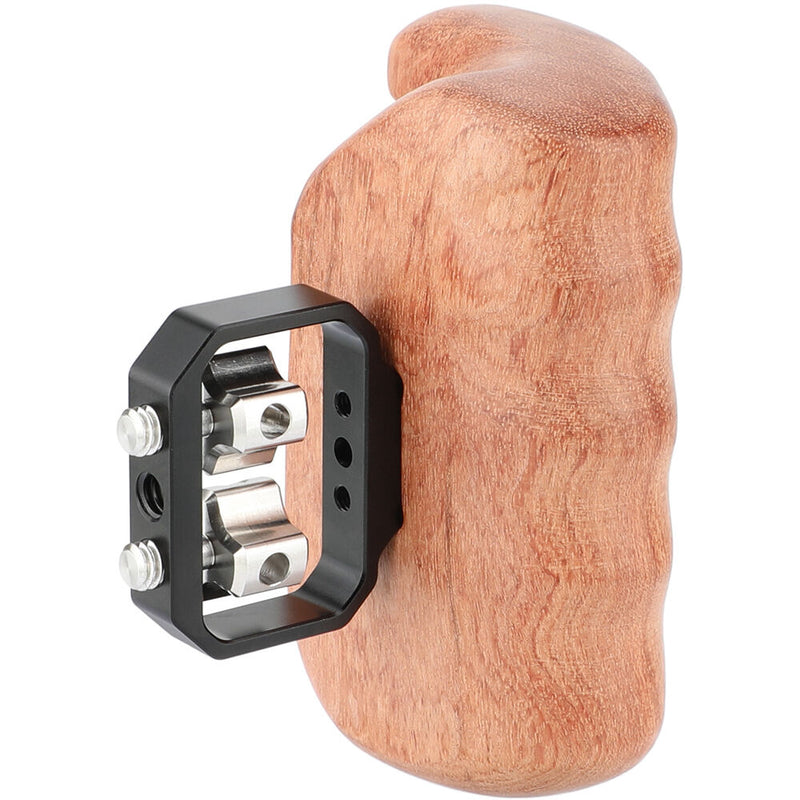 CAMVATE Large Wooden Handgrip with 1/4"-20 Thumbscrews (Left Side)