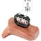 CAMVATE Large Wooden Handgrip with 1/4"-20 Thumbscrews (Left Side)