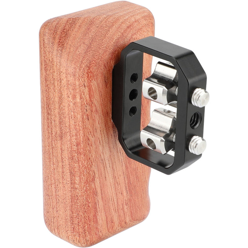 CAMVATE Wooden Handgrip with 1/4"-20 Thumbscrews (Left Side)