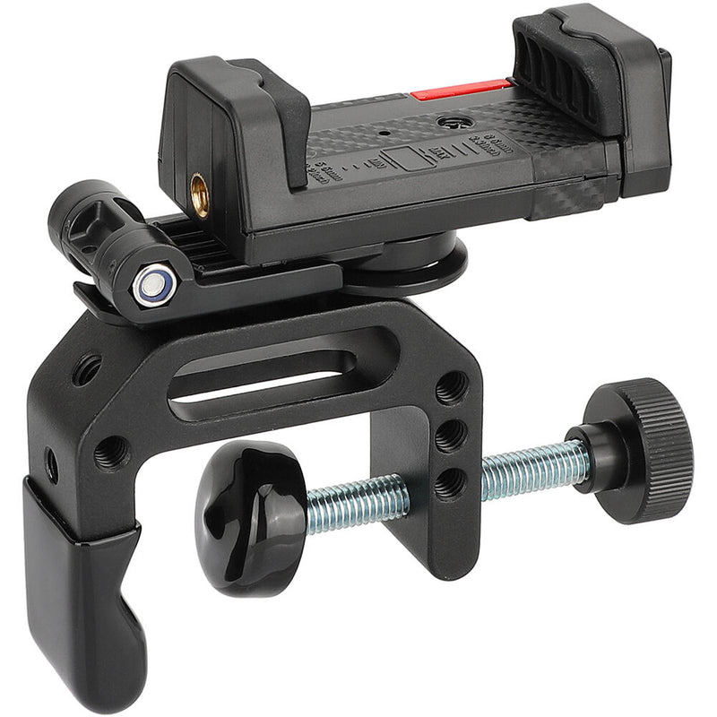 CAMVATE C-Clamp with Smartphone Clip Mount