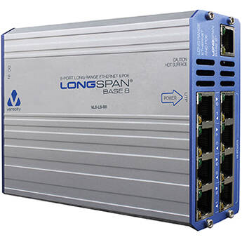 Veracity LONGSPAN Base 8 8-Port Hi-PoE Extender