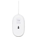 Macally USB Type-C Optical Silent Click Mouse (White with Silver Trim)