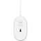 Macally USB Type-C Optical Silent Click Mouse (White with Silver Trim)